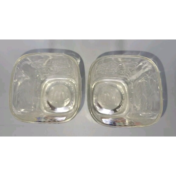 Vtg Set 2 Walt Disney World Drinking Glasses 2000 McDonalds Mickey Mouse Y2K Cup - Picture 7 of 8